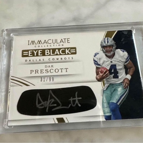 Dallas Cowboys Dak Prescott Signed Immaculate EYE BLACK  #31/99 by Panini - Picture 2 of 6